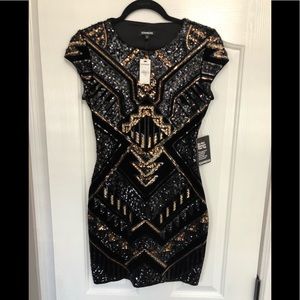 Express sequin party dress
